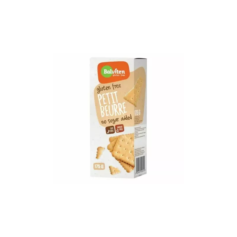 Herbatniki Petit Beurre Bez Dodatku Cukru Bezglutenowe 175 g - Balviten