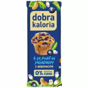 Baton z Nerkowców a'la Muffin Jagodowy 35 g - Dobra Kaloria