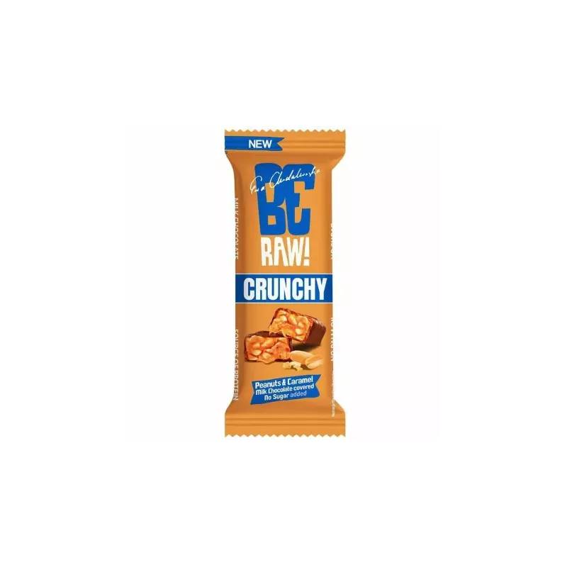 Baton Crunchy Peanuts and Caramel 40 g - BeRaw