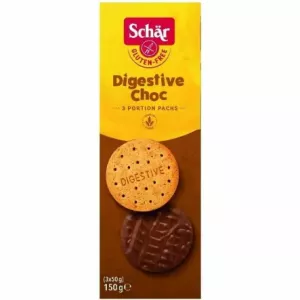 Ciastka w Czekoladzie Bezglutenowe Digestive Choc 150 g - Schar