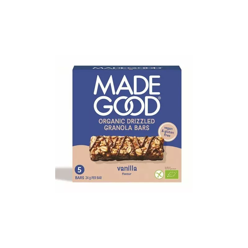 Batoniki Granola o Smaku Waniliowym Bezglutenowe Bio 120 g (5x 24 g) - Made Good