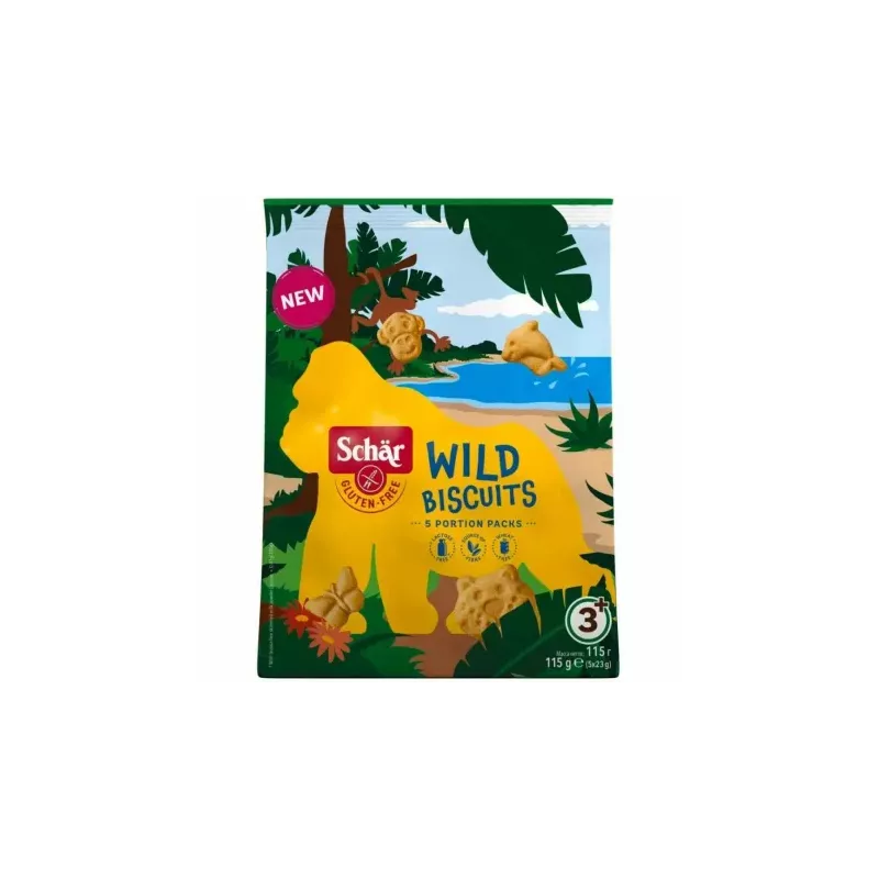 Ciasteczka Bezglutenowe Wild Biscuits 115 g - Schar