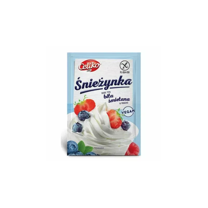 Bita Śmietana w Proszku Śnieżynka Wegańska Bezglutenowa 50 g - Celiko