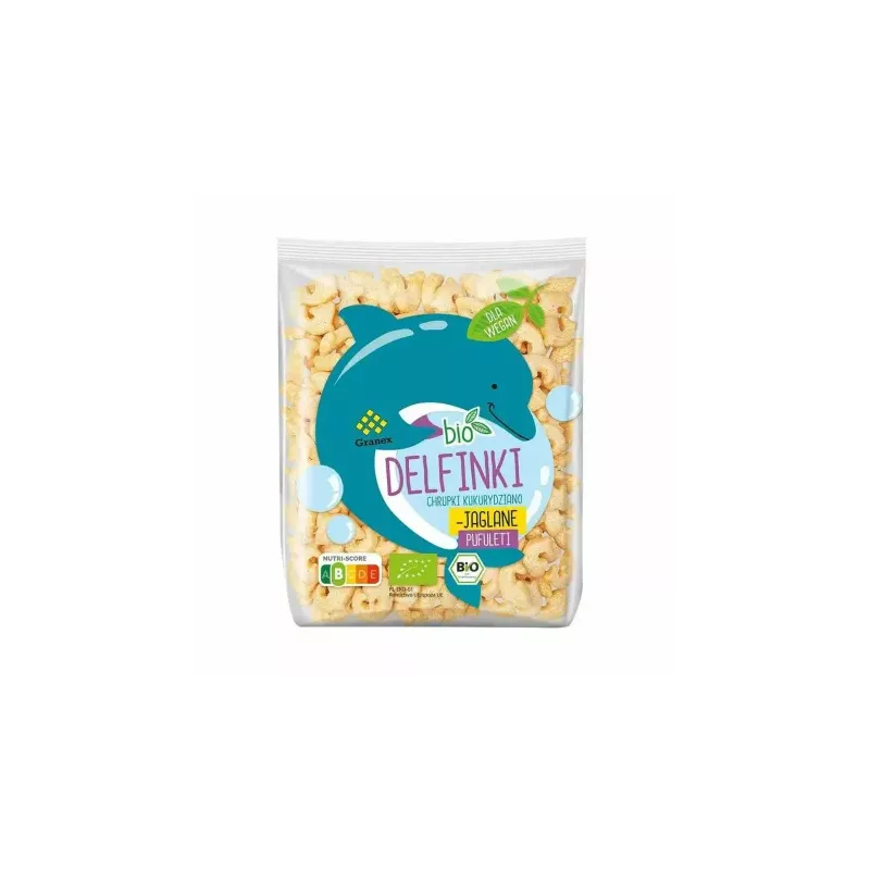 Chrupki Kukurydziano - Jaglane Delfinki Bio 80 g - Granex