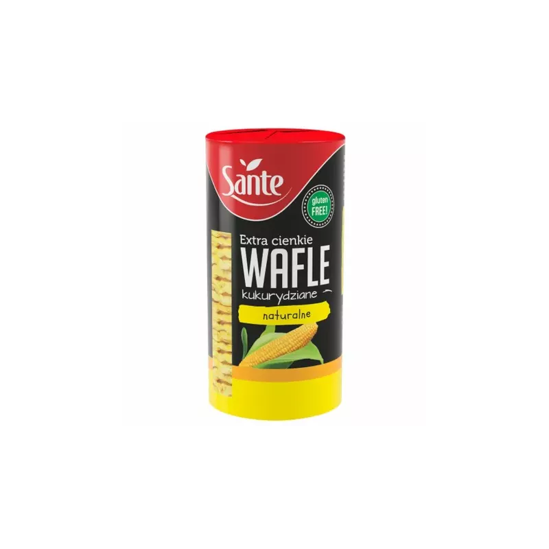 Extra Cienkie Wafle Kukurydziane Bezglutenowe 120 g - Sante