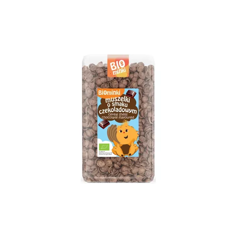 Muszelki o Smaku Czekoladowym Bio 300 g - Biominki