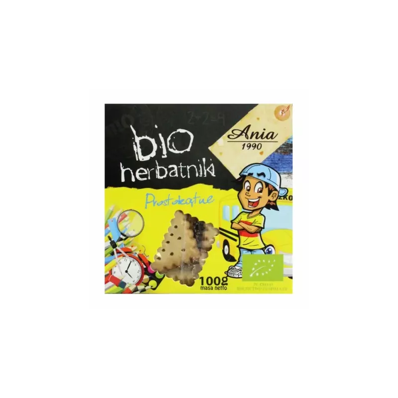 Herbatniki Prostokątne Bio 100 g - Ania
