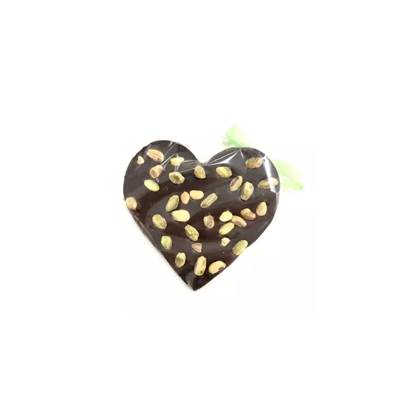 Serce Czekolada Ciemna z Pistacją 80 g Santini