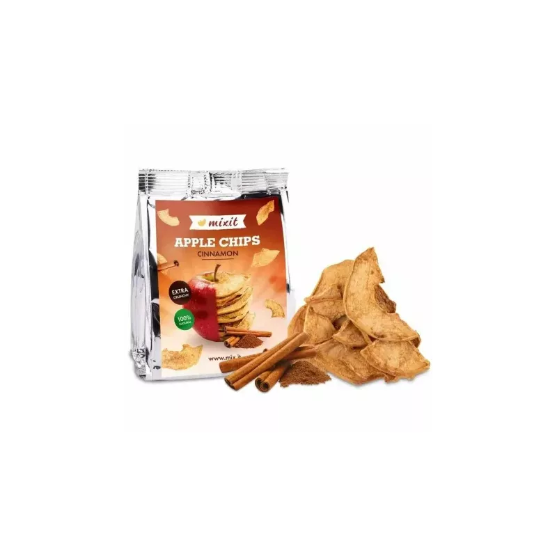 Cynamonowe Chipsy Jabłkowe do Kieszeni 25 g - Mixit