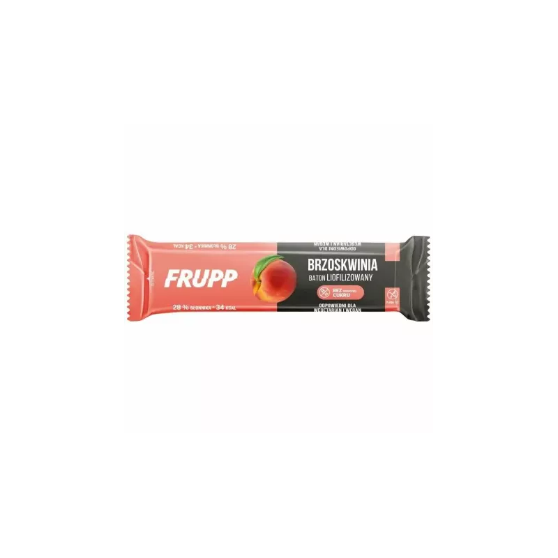 Baton Liofilizowany Brzoskwiniowy Bezglutenowy 10 g - Frupp