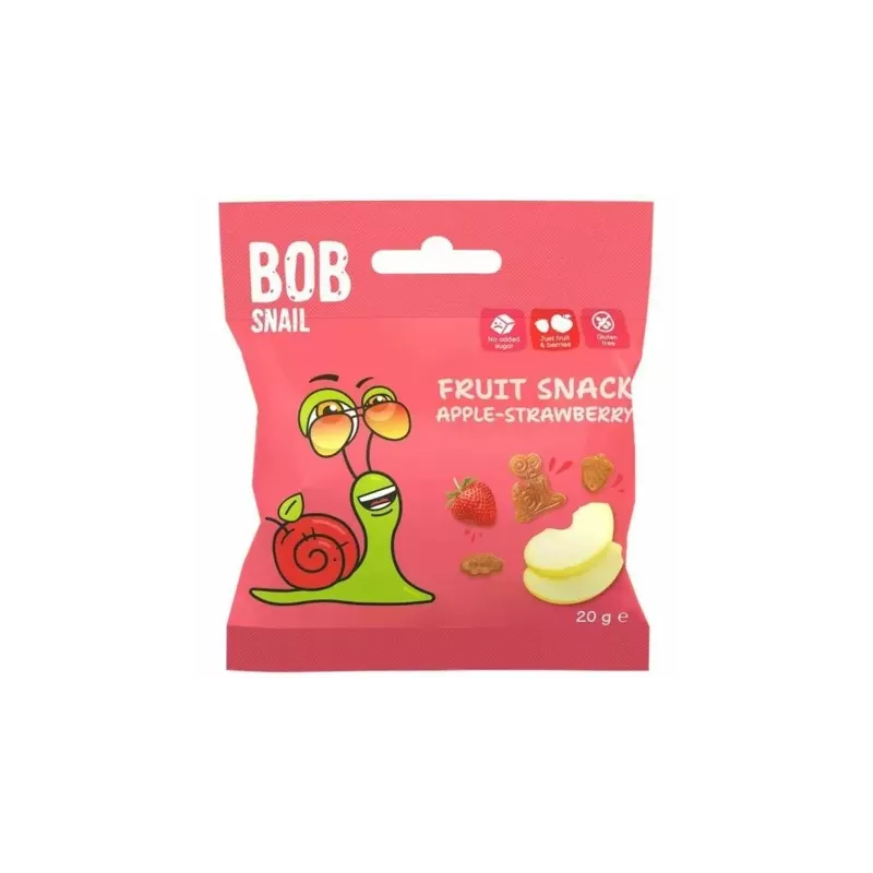 Przekąska Jabłko Truskawka Bez Dodatku Cukru 20 g - Bod Snail