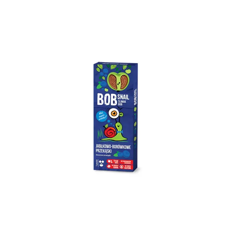 Przekąska Jabłkowo-Borówkowa z Owoców Bez Dodatku Cukru 30 g Bob Snail