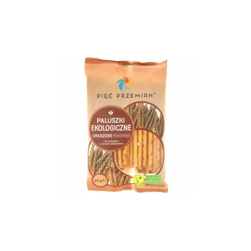 Paluszki Orkiszowe Pełnoziarniste Bio 45 g - Simpatiko