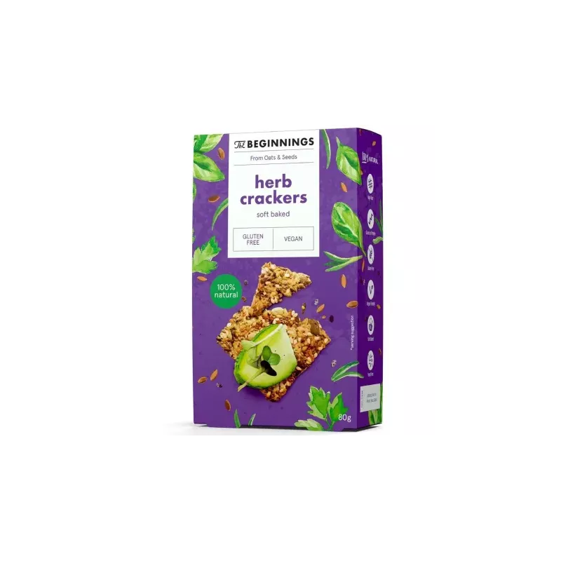 Krakersy z Nasionami i Ziołami 80 g - The Beginnings