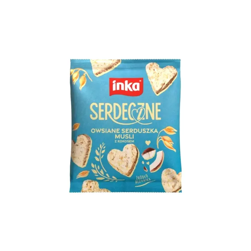 Owsiane Serduszka Musli z Kokosem Serdeczne 50 g - Inka