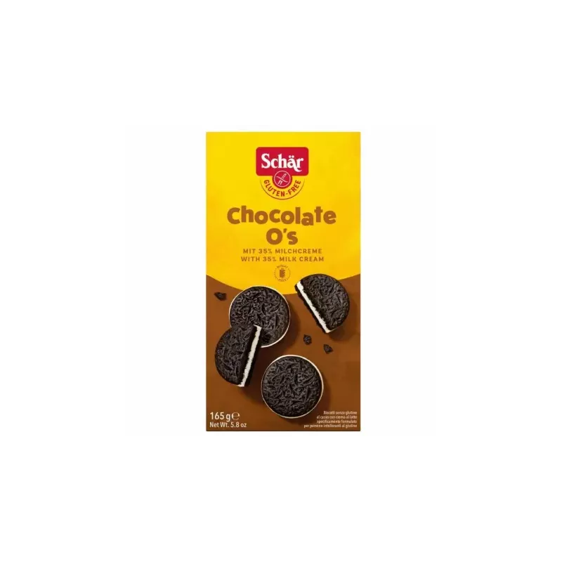 Ciastka Markizy Kakaowe z Mlecznym Nadzieniem Bezglutenowe 165 g - Schar