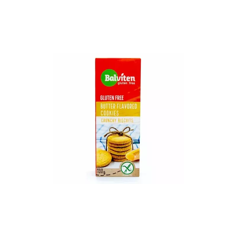 Herbatniki Kruche o Smaku Maślanym Bezglutenowe 130 g - Balviten