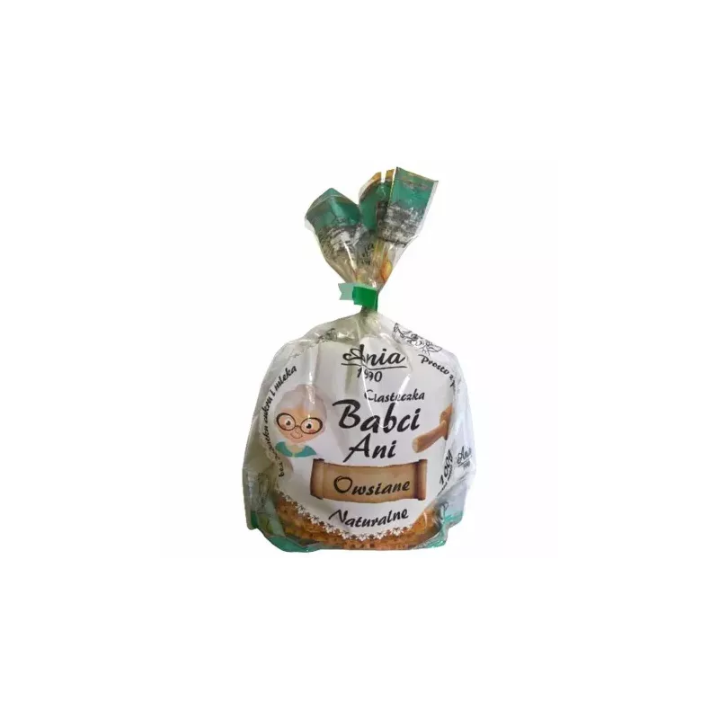 Ciasteczka Owsiane Naturalne Bez Dodatku Cukru 100 g - Ania