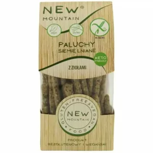 Paluchy z Siemieniem Lnianym i Ziołami Bezglutenowe 200 g - New Mountain