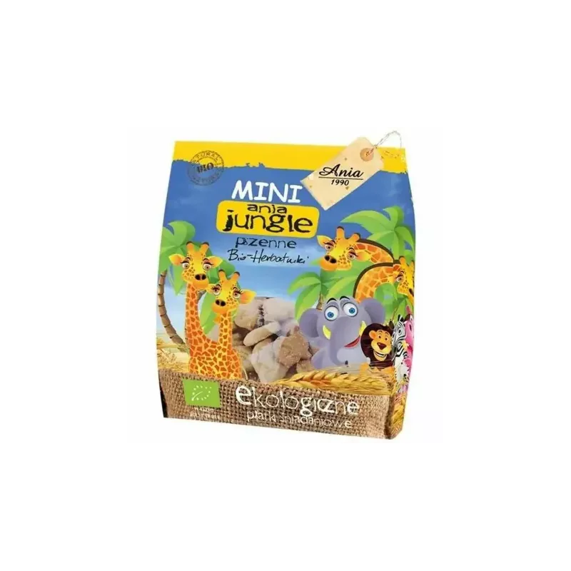 Herbatniki Pszenne Mini Jungle Bio 100 g - Ania