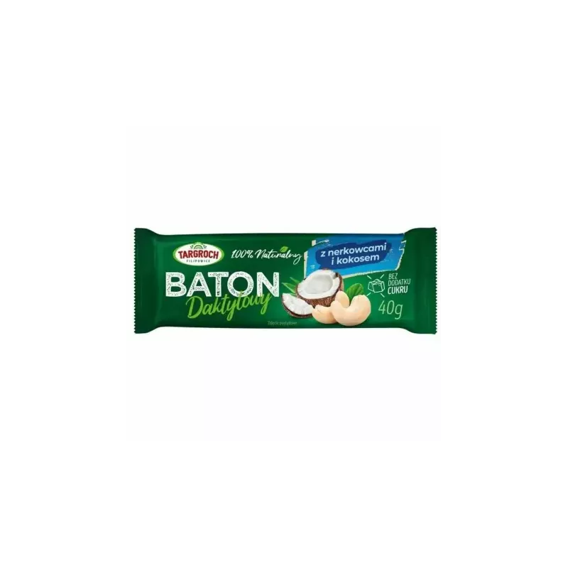 Baton Daktylowy z Nerkowcem i Kokosem 40 g - Targroch