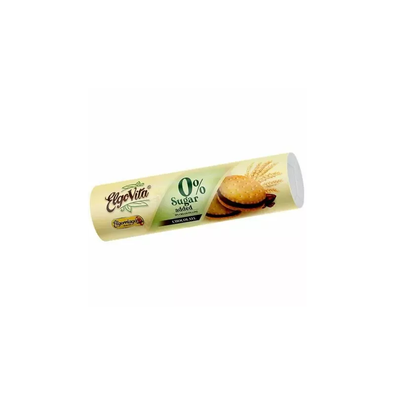 Ciastka Markizy z Kremem Czekoladowym Bez Dodatku Cukru 180 g - ElgoVita