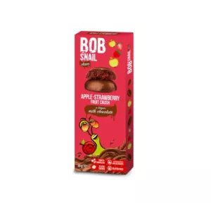Przekąska Jabłkowo-Truskawkowa w Mlecznej Czekoladzie 30 g - Bob Snail