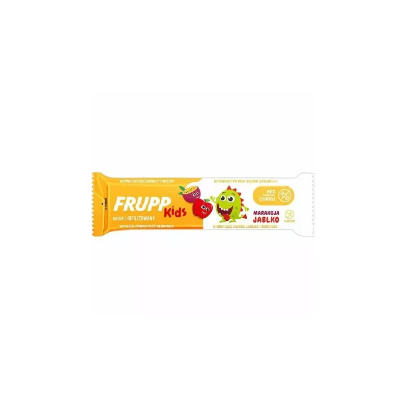 Baton Liofilizowany Jabłko - Marakuja 9 g - Frupp Kids