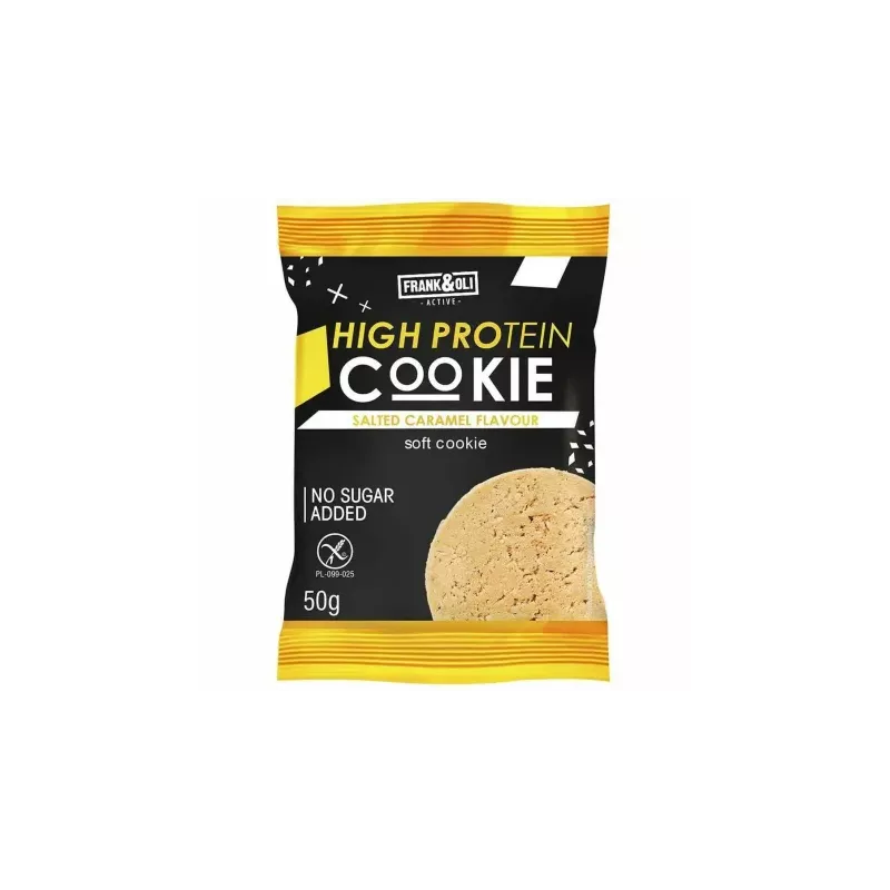 Ciasteczko Proteinowe Słony Carmel 50 g - Frank&Oil