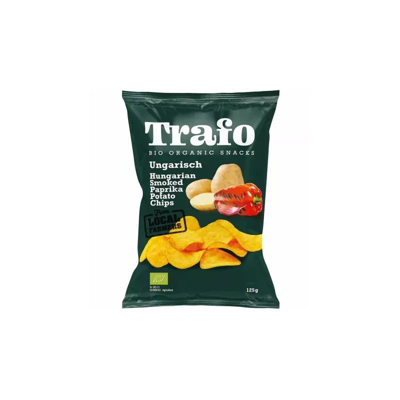 Chipsy Ziemniaczane z Papryką Wędzoną Bio 125 g - Trafo