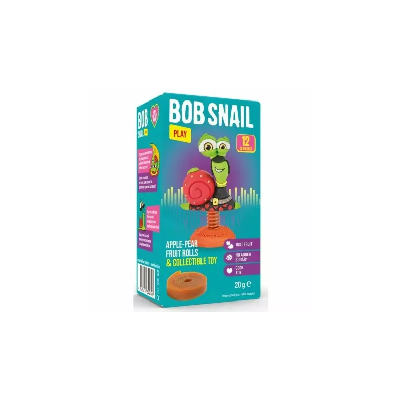 Przekąska Jabłko- Gruszka z Zabawką 20 g - Bob Snail