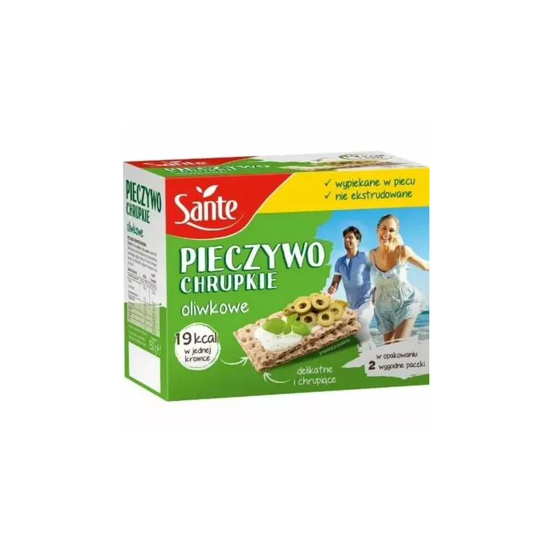 Pieczywo Chrupkie Oliwkowe 150 g - Sante