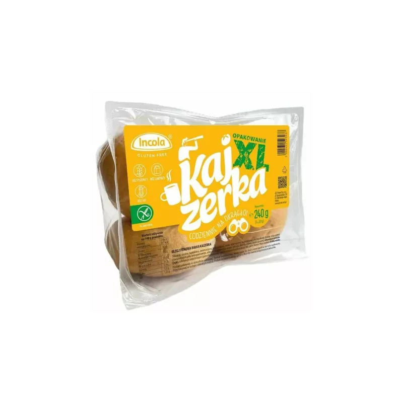Bułki Kajzerki Bezglutenowe 240 g (4x 60 g) - Incola