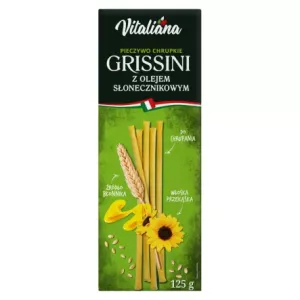 Paluszki Grissini z Olejem Słonecznikowym 125 g NaturAvena