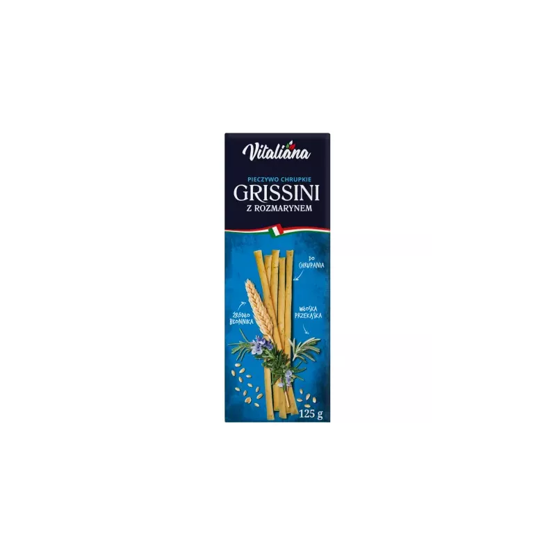 Paluszki Grissini z Rozmarynem 125 g NaturAvena