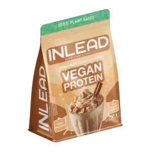 ["Inlead Vegan Protein 500g Cynamonowe płatki zbożowe"