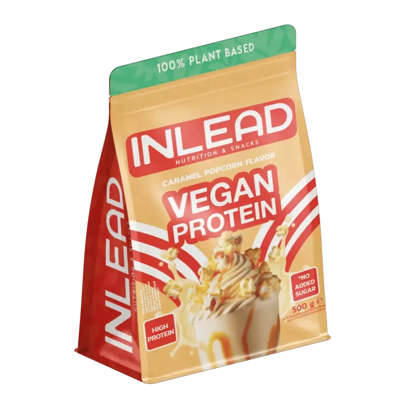 ["Inlead Vegan Protein 500g Popcorn karmelowy"