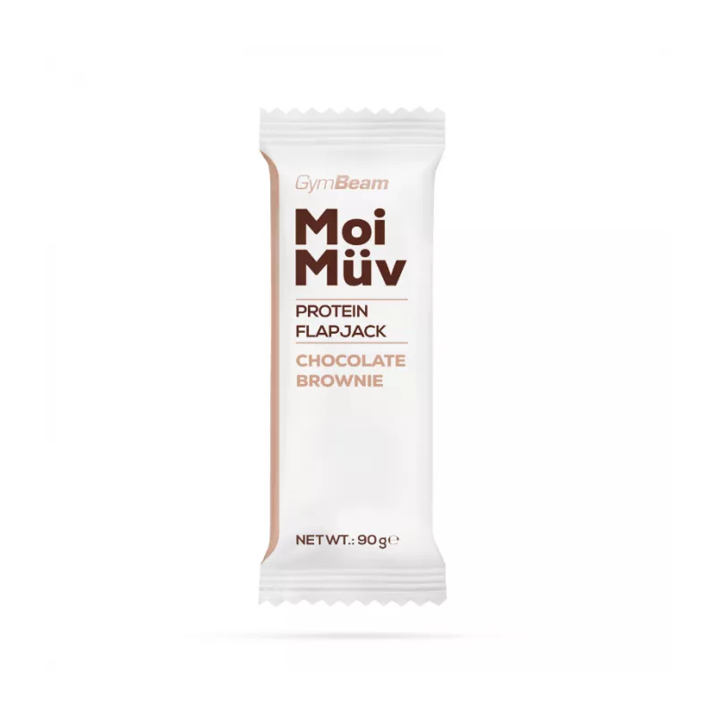 Baton białkowy MoiMüv Flapjack - GymBeam brownie czekoladowe