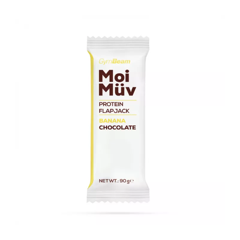 Baton białkowy MoiMüv Flapjack - GymBeam banan czekolada