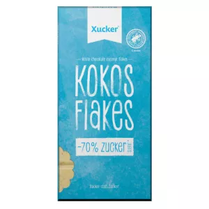 Biała czekolada z kokosem i płatkami - Xucker