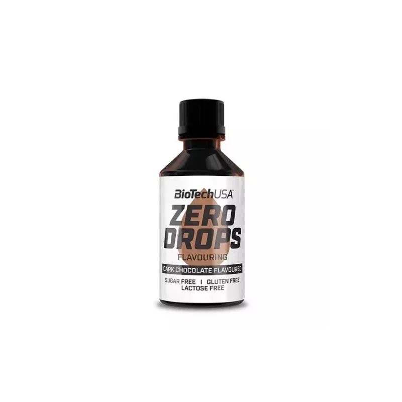 ["BioTech USA Zero Drops 50 ml o smaku ciemnej czekolady"]