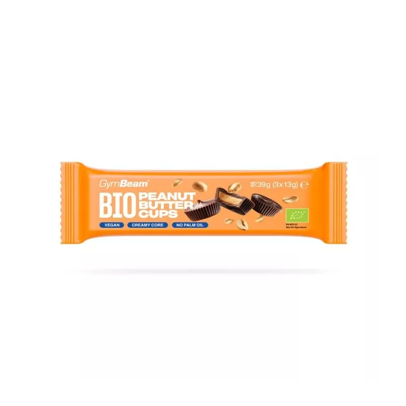 BIO Czekoladowe kubeczki z masłem orzechowym - GymBeam