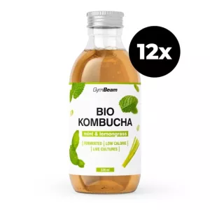 BIO Kombucha - GymBeam mięta i trawa cytrynowa